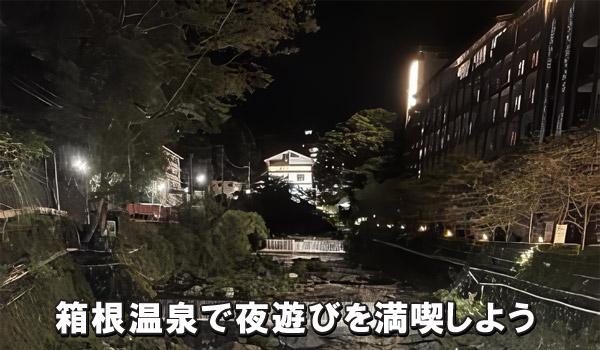箱根温泉で夜遊びを満喫しよう